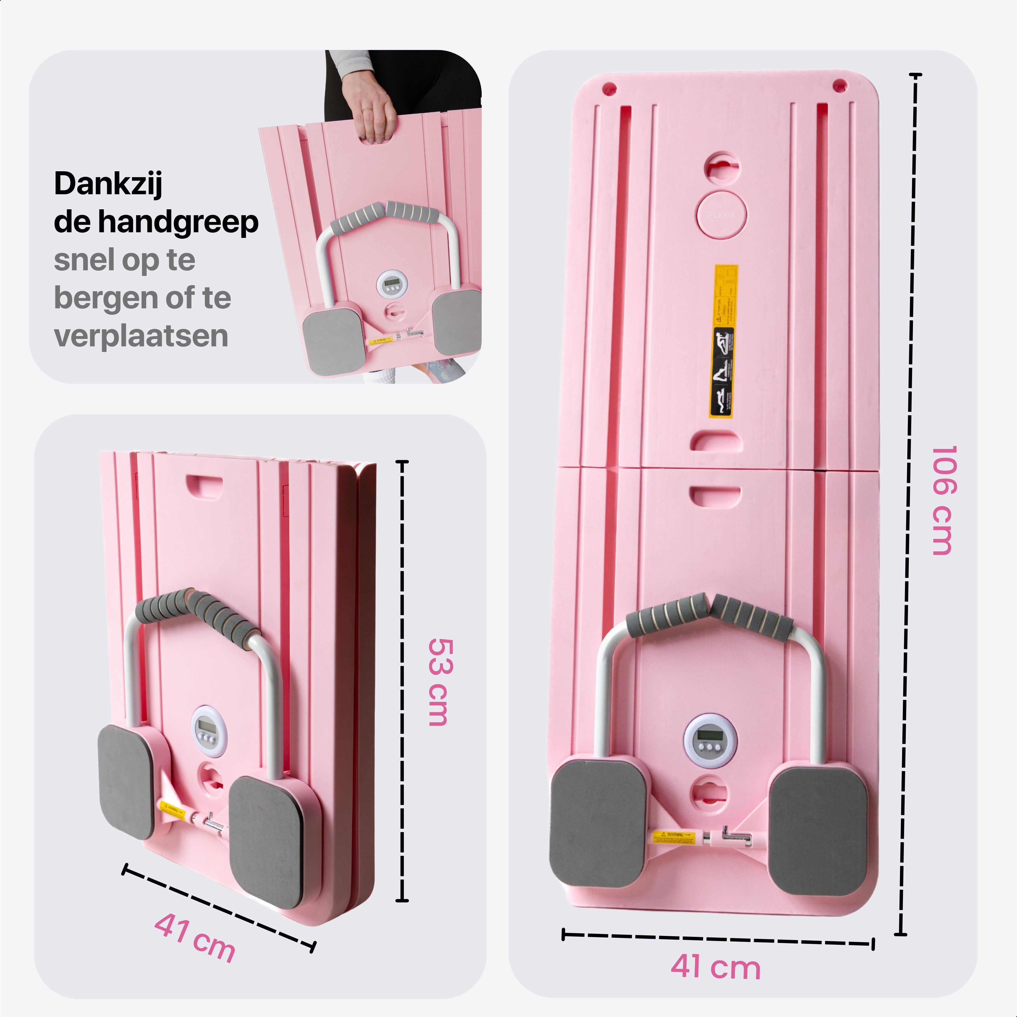 Plexis Pilates Board - Roze