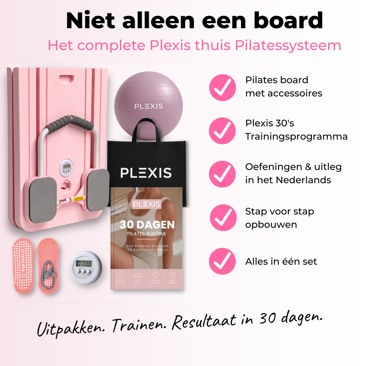 Plexis Pilates Board - Roze