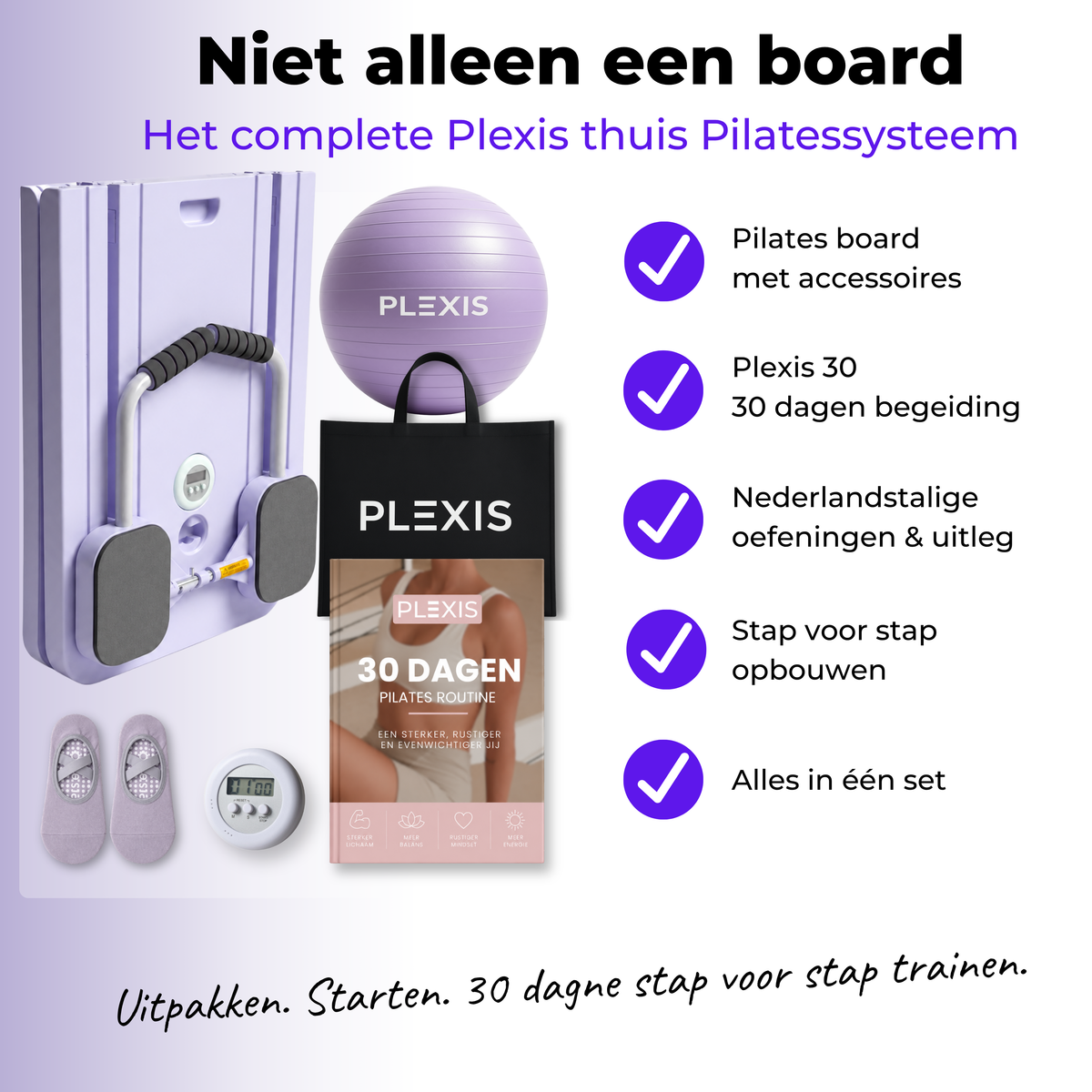 Plexis Pilates Board - Paars
