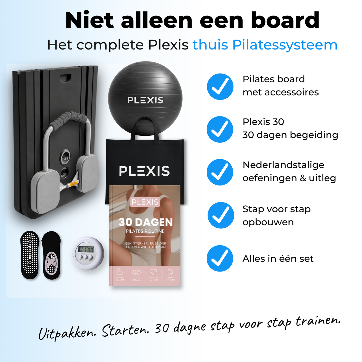 Plexis Pilates Board - Zwart