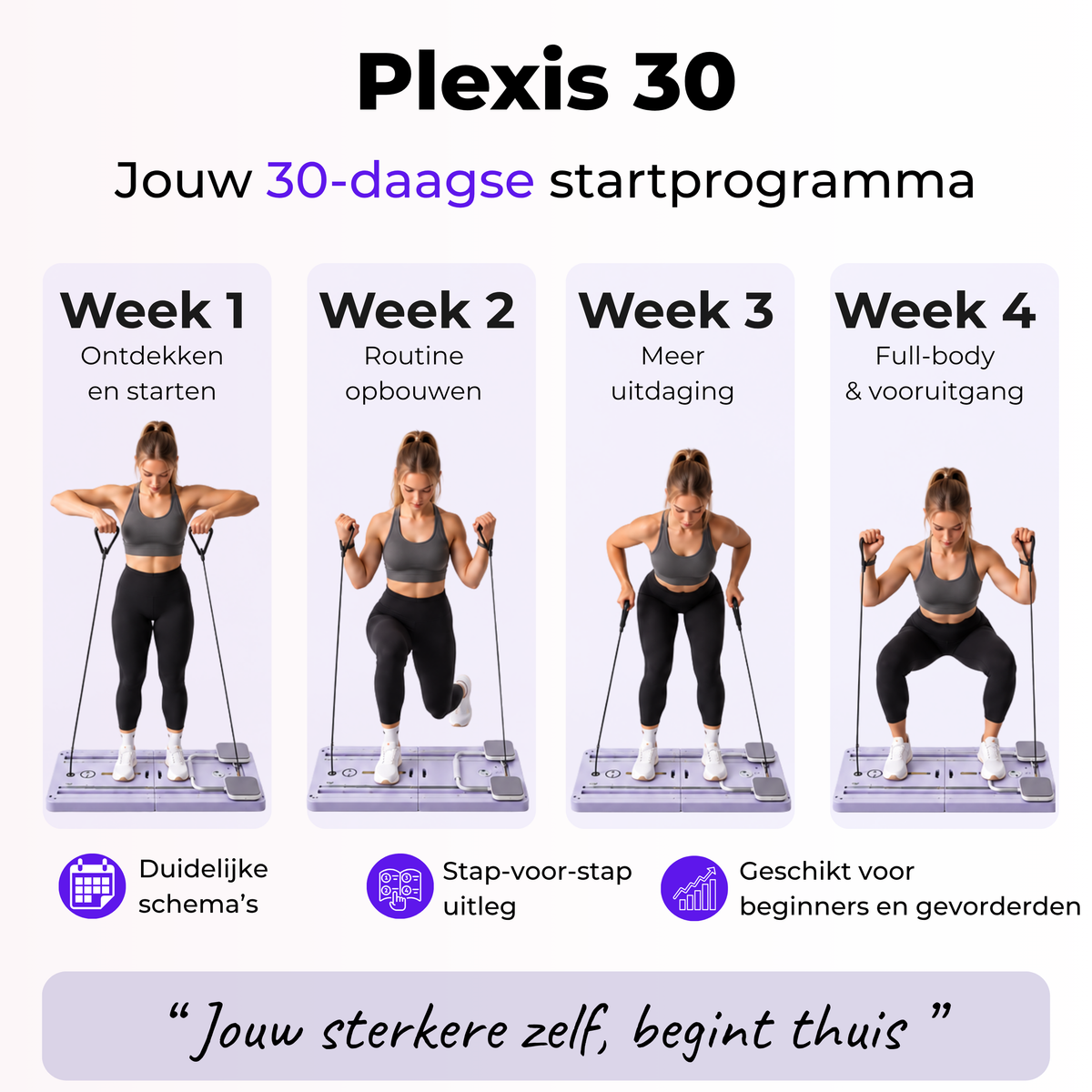 Plexis Pilates Board - Paars