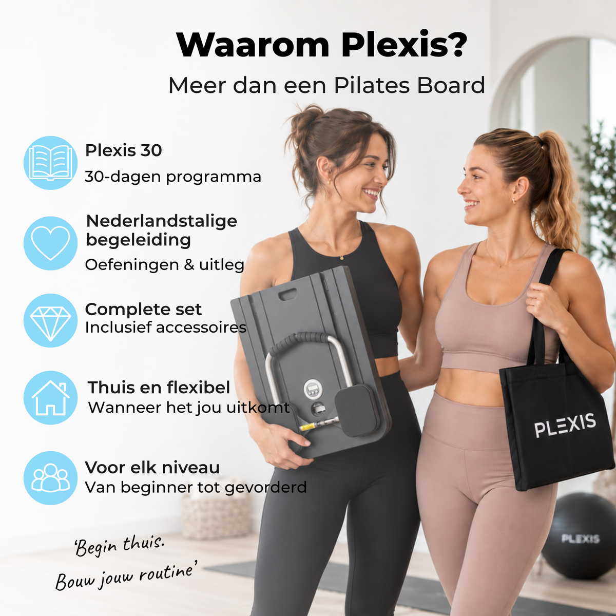 Plexis Pilates Board - Zwart