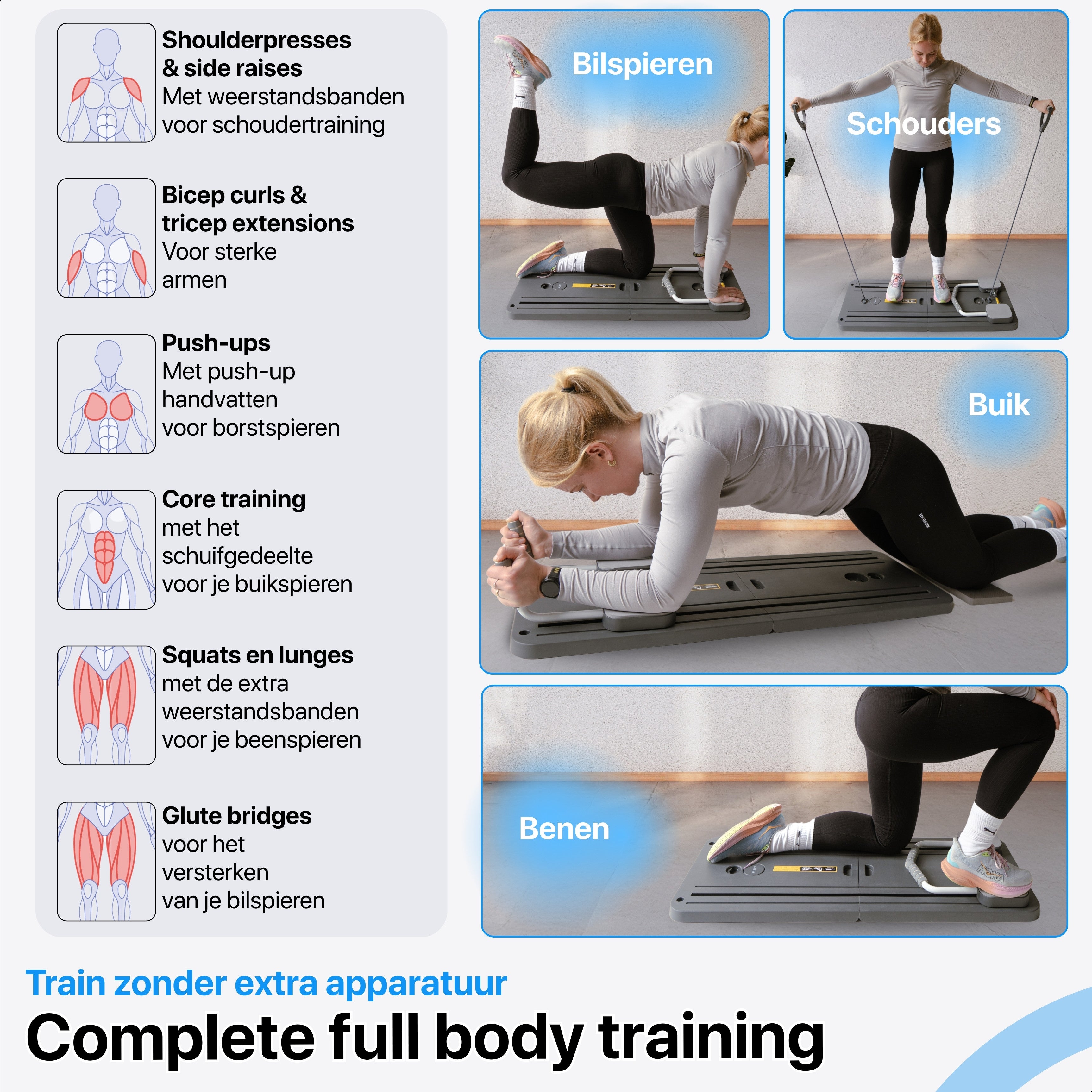 Plexis Pilates Board - Zwart