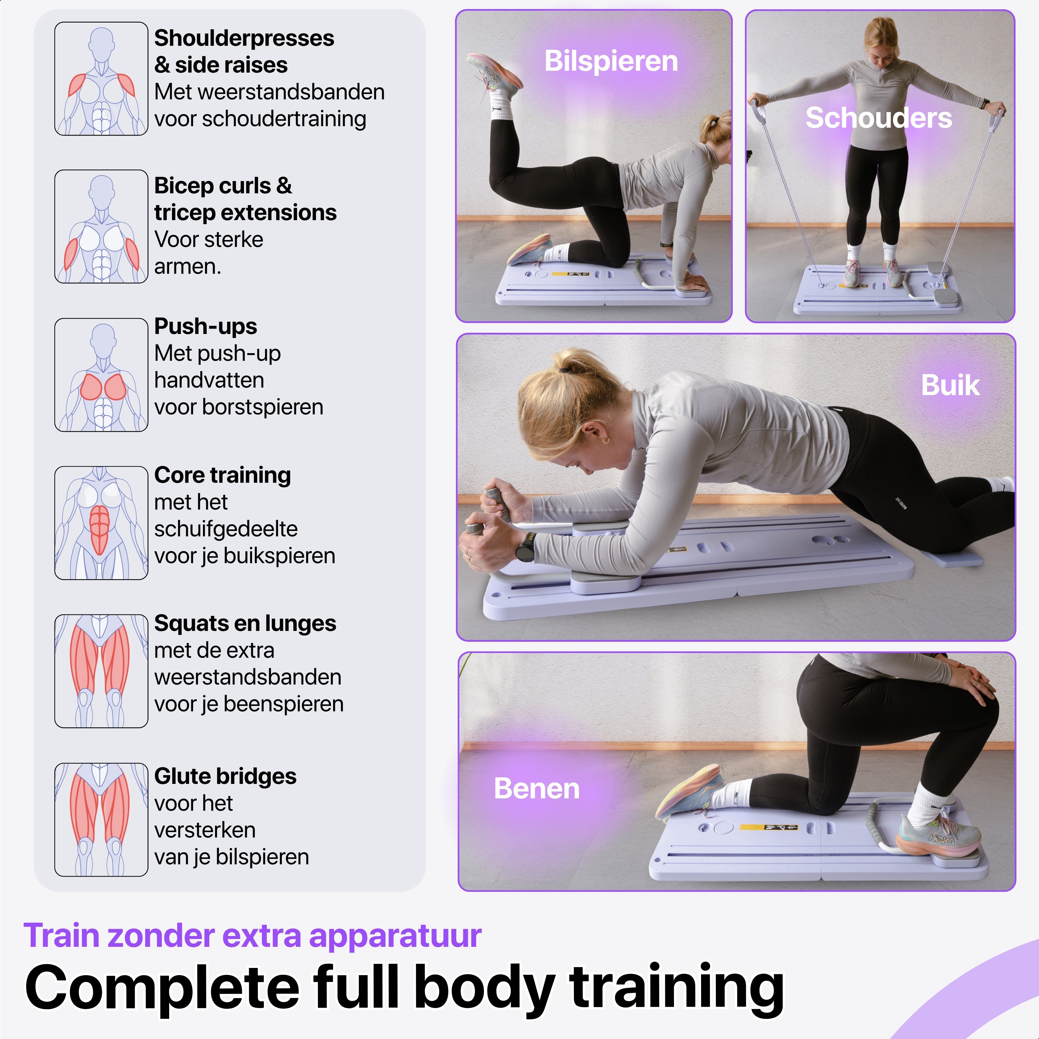 Plexis Pilates Board - Paars