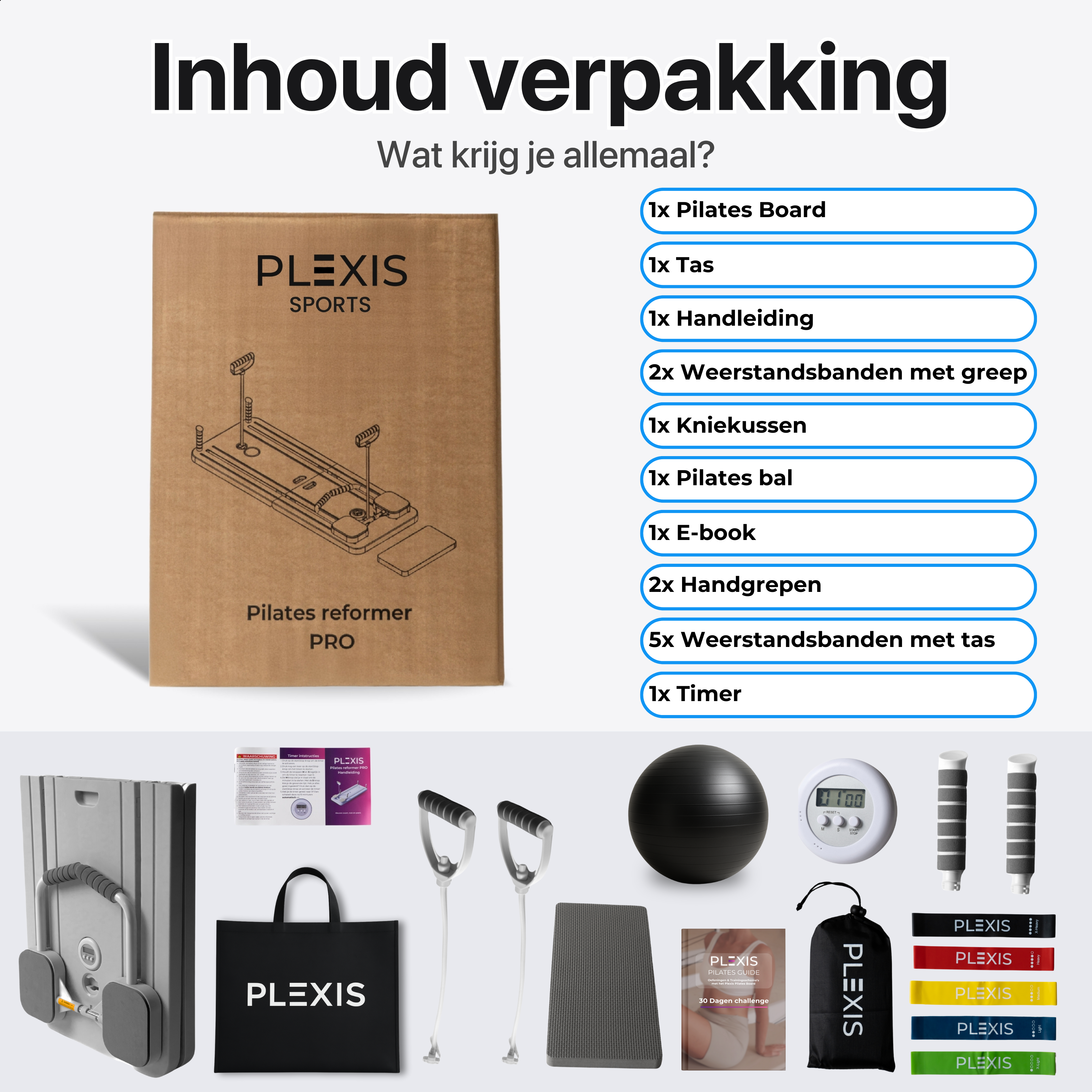 Plexis Pilates Board - Zwart