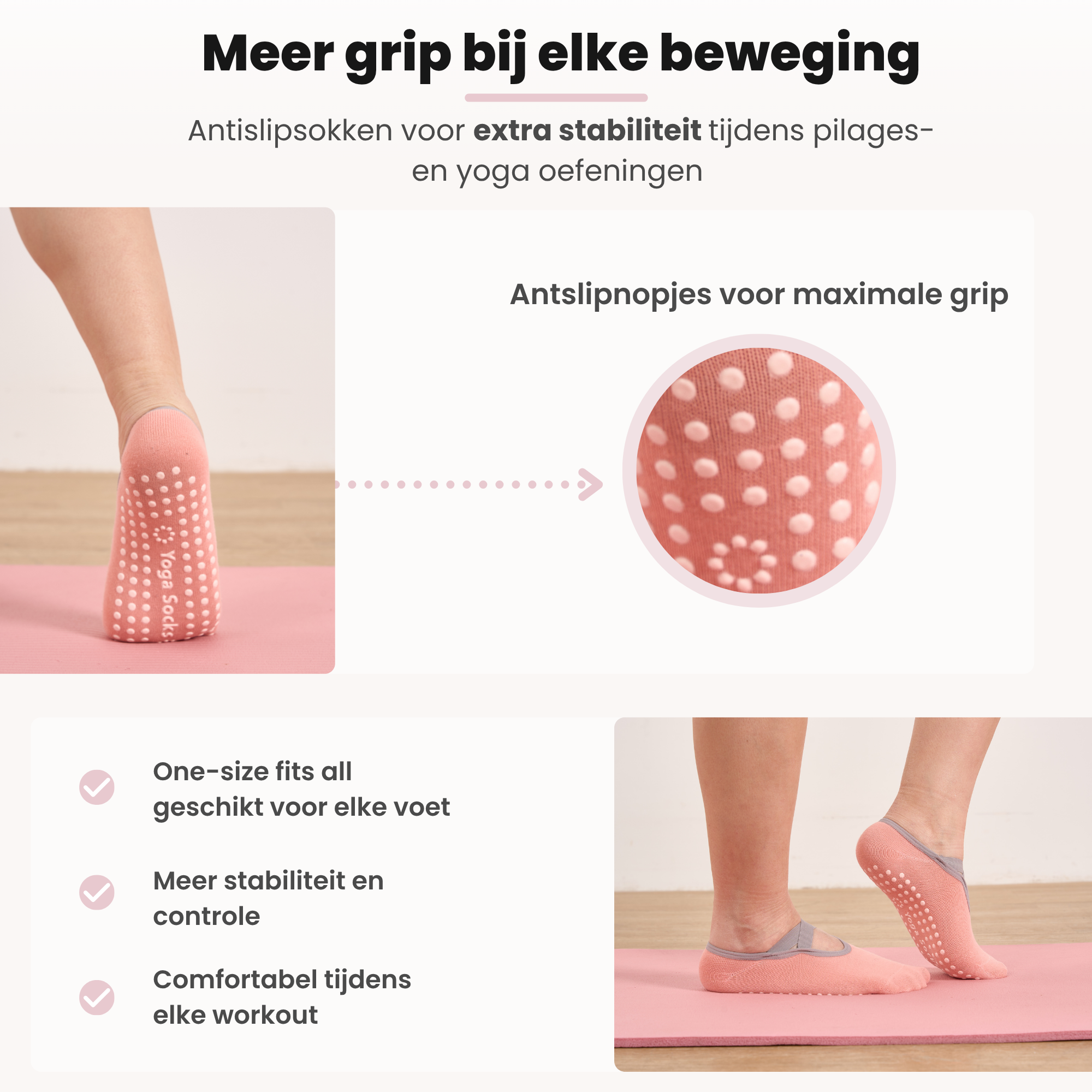 Plexis Pilates set 14-delig - Roze