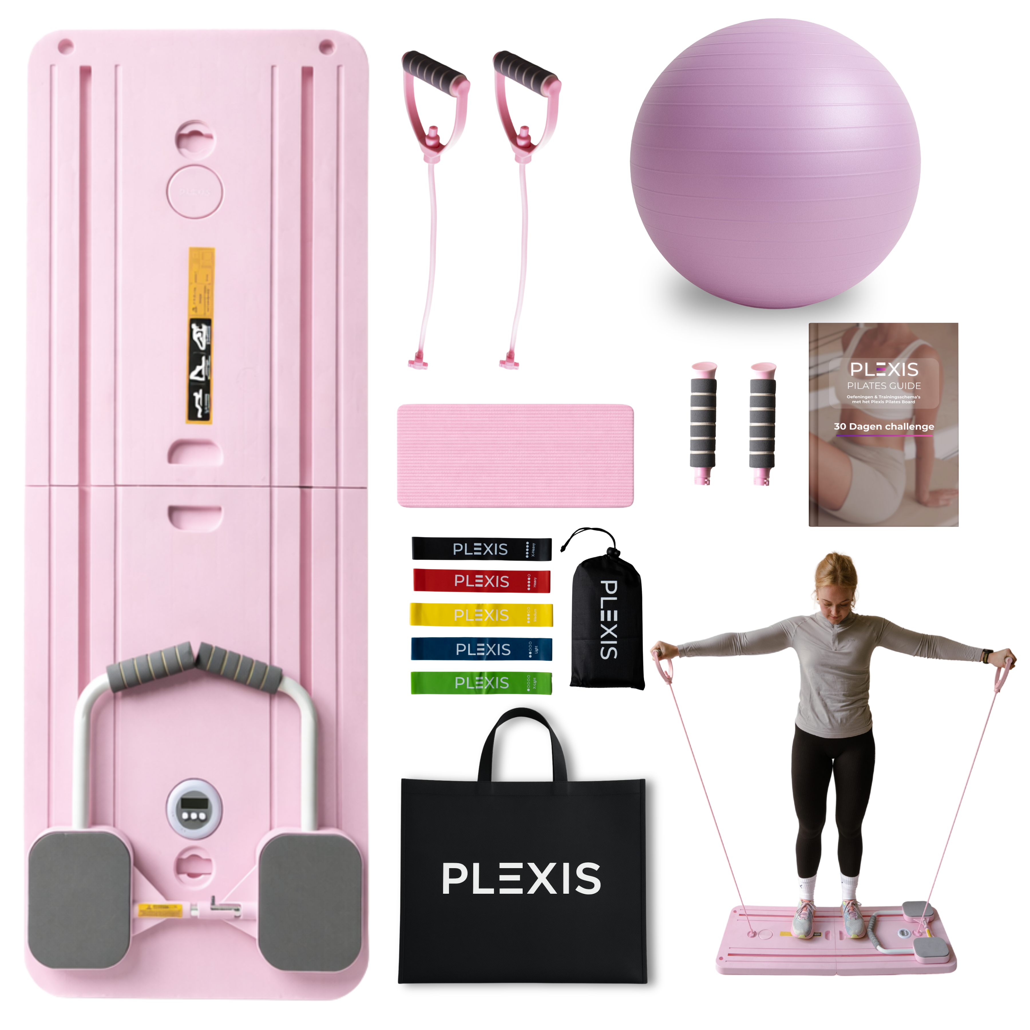 Plexis Pilates Board - Roze